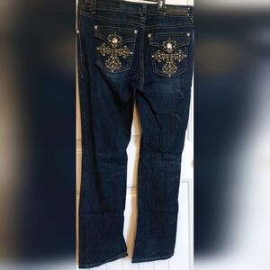LA Idol USA Denim Bling Jeans, Womens/Juniors Size 13